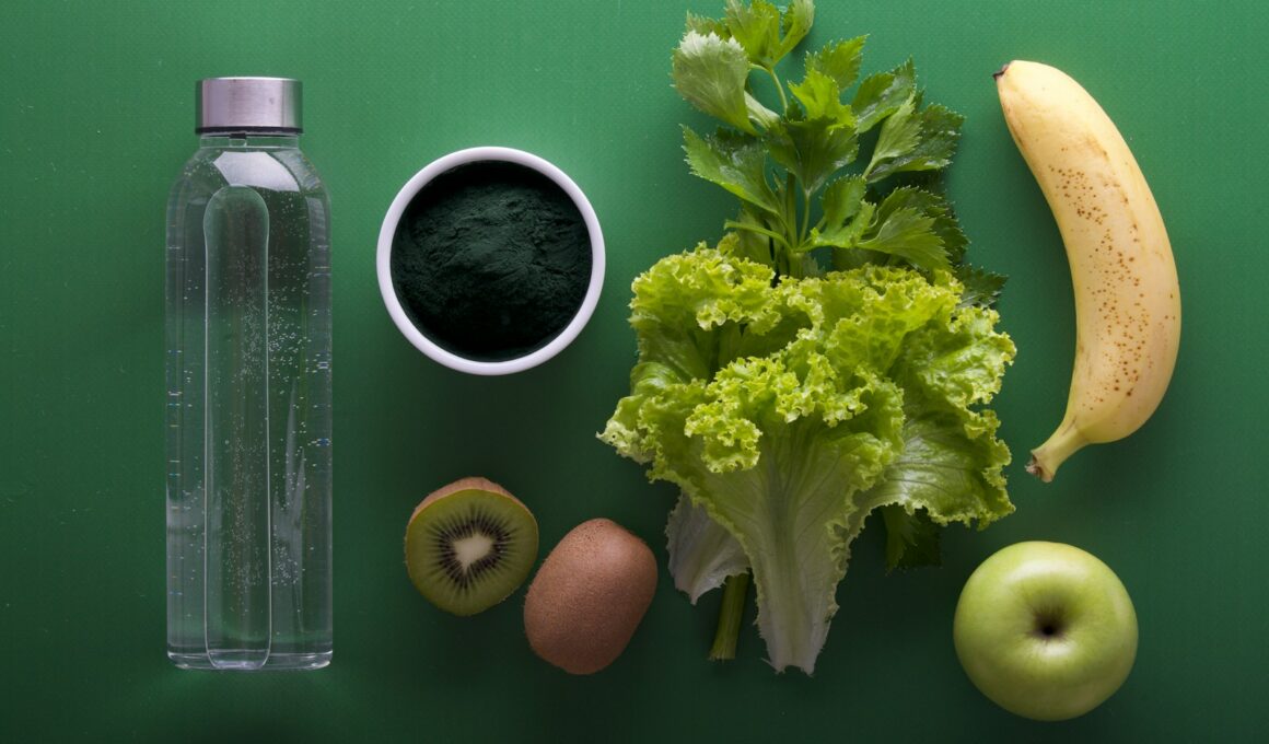 assorted fruits and vegetables on green surface