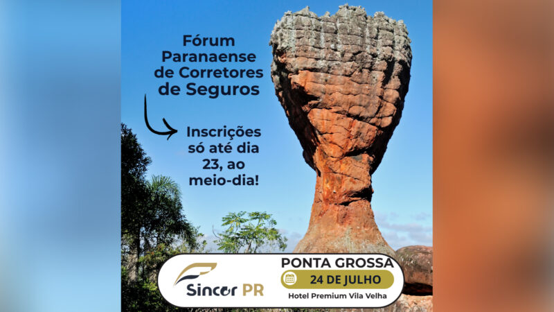 Fórum Paranaense de Corretores de Seguros, do Sincor-PR, chega a Ponta Grossa com programação intensa e foco na valorização do corretor / Divulgação