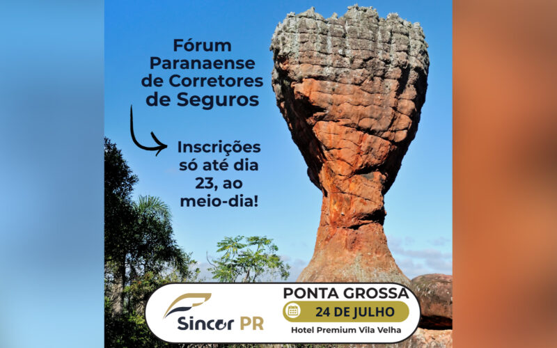 Fórum Paranaense de Corretores de Seguros, do Sincor-PR, chega a Ponta Grossa com programação intensa e foco na valorização do corretor / Divulgação