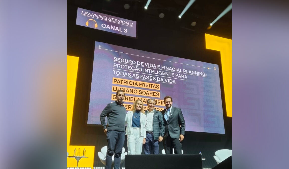 Divulgação Prudential. Da esquerda para a direita, Roberto Teixeira, Patrícia de Freitas, Luciano Soares e Gabriel Mangueira