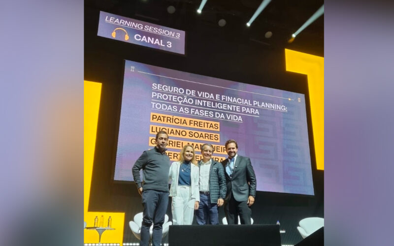 Divulgação Prudential. Da esquerda para a direita, Roberto Teixeira, Patrícia de Freitas, Luciano Soares e Gabriel Mangueira