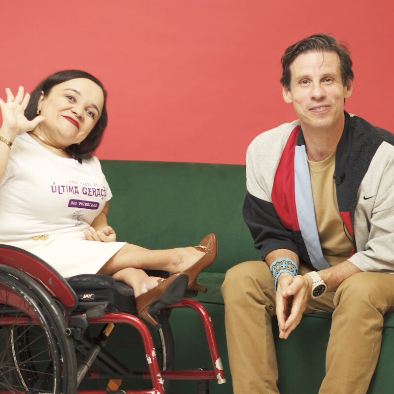 Caito Maia e Amanda Brito Orleans, fundadora da Inclusi / Foto: Divulgação