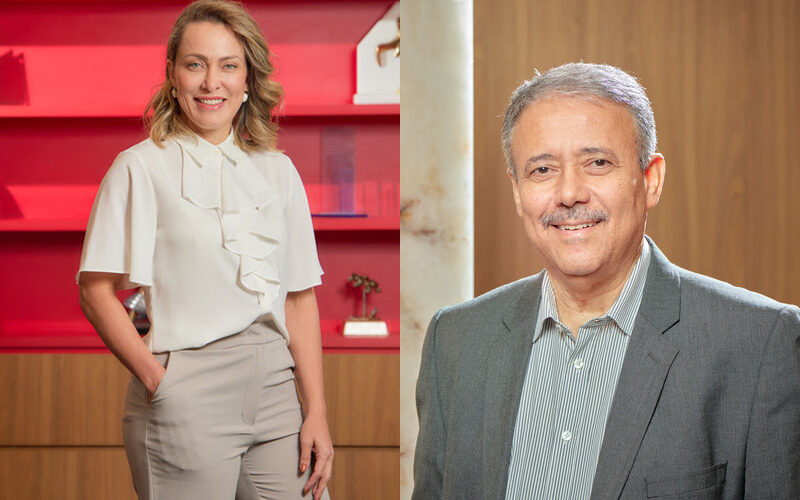 Raquel Cerqueira, Superintendente Sênior de Produto Auto da Bradesco Seguros e Eduardo Menezes, Superintendente Sênior de Ramos Elementares da Bradesco Seguros