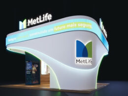 Projeto do estande da MetLife