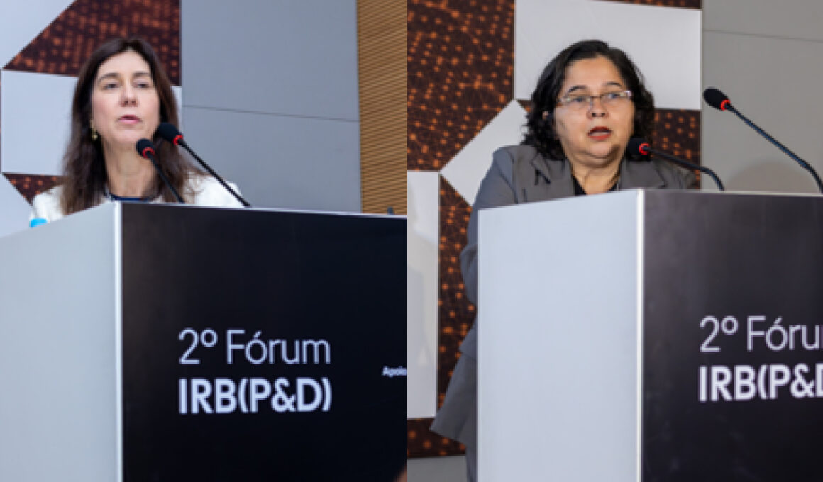 Claudia Prates e Pricilla Santana na palestra ‘Reconstrução após inundações no Rio Grande do Sul 2024’ / Foto: Divulgação