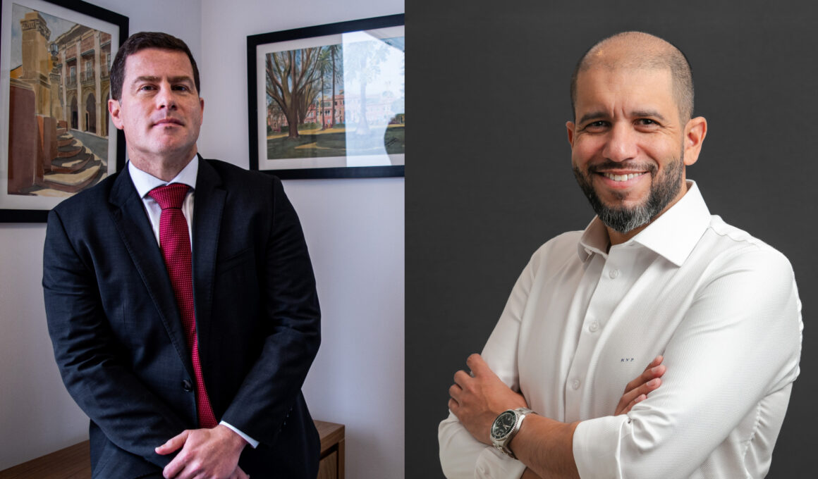 Rodrigo Motroni, vice-presidente da Newe Seguros; Marcos Vinicius Pereira, diretor comercial da Newe / Foto: Divulgação