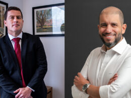 Rodrigo Motroni, vice-presidente da Newe Seguros; Marcos Vinicius Pereira, diretor comercial da Newe / Foto: Divulgação