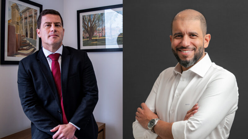 Rodrigo Motroni, vice-presidente da Newe Seguros; Marcos Vinicius Pereira, diretor comercial da Newe / Foto: Divulgação