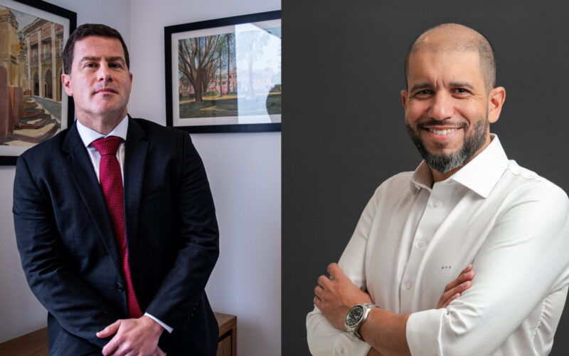 Rodrigo Motroni, vice-presidente da Newe Seguros; Marcos Vinicius Pereira, diretor comercial da Newe / Foto: Divulgação