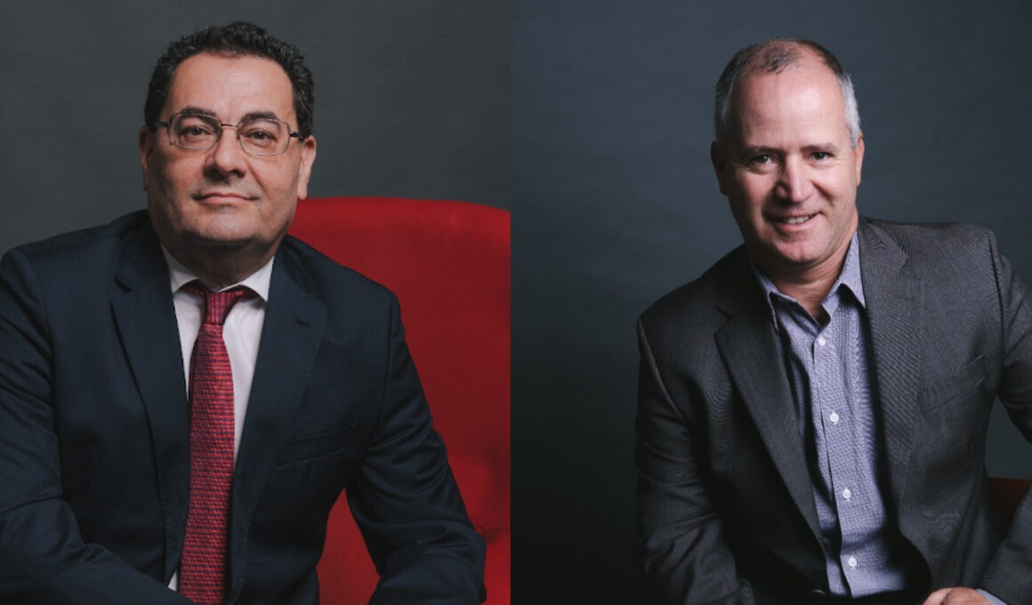 Mauro Caetano, diretor geral de empresas da MAPFRE; e Carlos Eduardo Polízio, superintendente de Seguro Aéreo, Casco e Transporte da MAPFRE / Foto: Divulgação