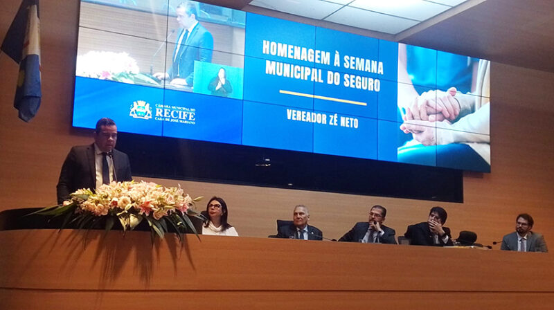 Câmara do Recife realiza solenidade em homenagem à Semana Municipal do Seguro / Foto: Divulgação