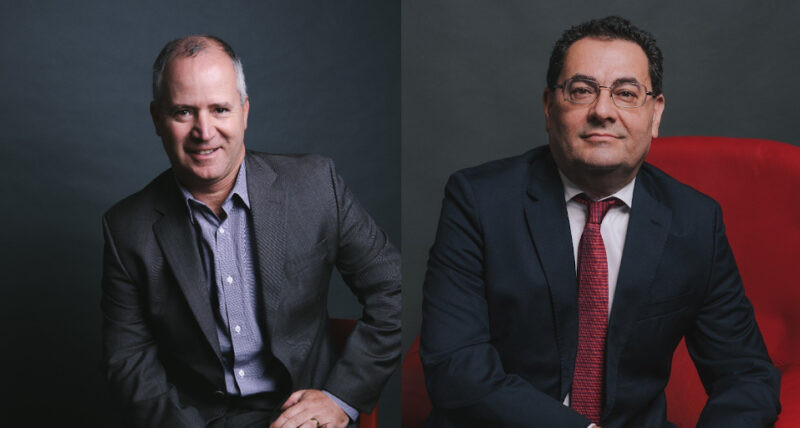 Carlos Eduardo Polízio, superintendente de seguro transporte da MAPFRE, e Mauro Caetano, diretor de seguros gerais da MAPFRE