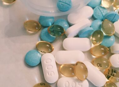 assorted-color medication pills