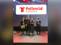 Carlos Ferreira Quick e Mariana Dória no evento GPTW - Créditos - Pottencial Seguradora