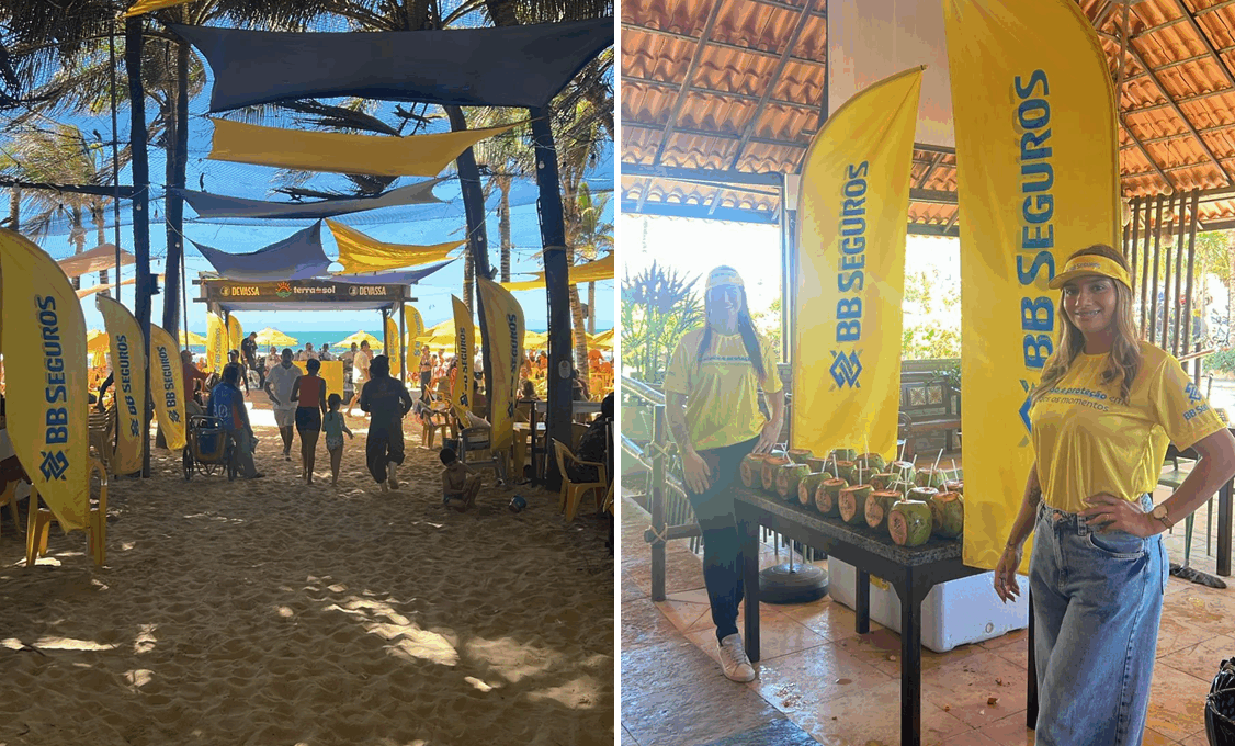 BB Seguros promove ação na Praia do Futuro, em Fortaleza, e reforça presença da marca no Nordeste / Foto: Divulgação