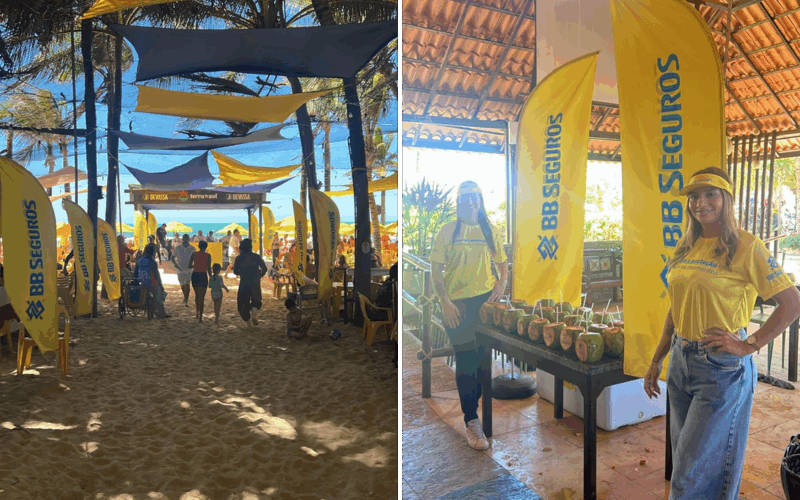 BB Seguros promove ação na Praia do Futuro, em Fortaleza, e reforça presença da marca no Nordeste / Foto: Divulgação