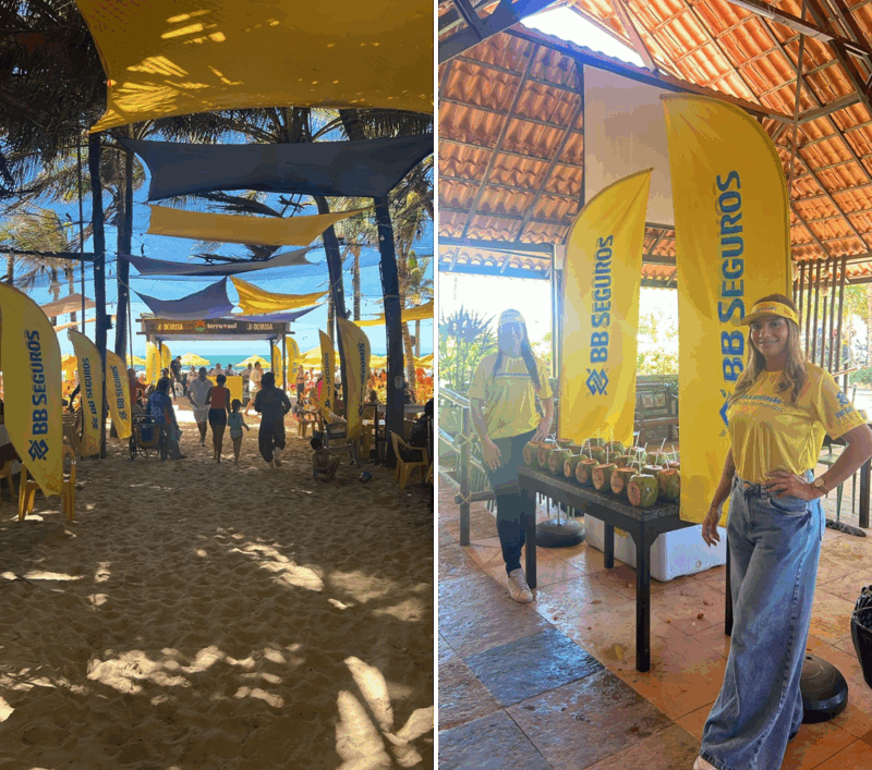 BB Seguros promove ação na Praia do Futuro, em Fortaleza, e reforça presença da marca no Nordeste / Foto: Divulgação