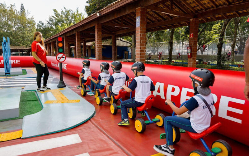 Fundación MAPFRE promove atividades de educação viária para crianças em Mogi Guaçu / Foto: Divulgação