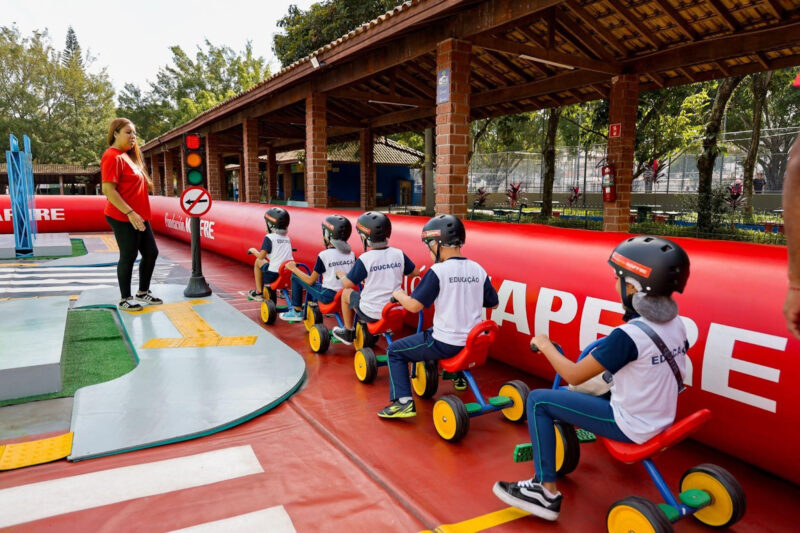 Fundación MAPFRE promove atividades de educação viária para crianças em Mogi Guaçu / Foto: Divulgação