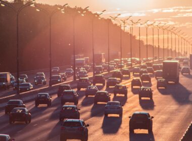cars passing through north and south