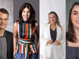 Os executivos da Coface: Diogo Machado, Mariangela Morenghi, Quedmar Camargo e Silvia Heidrich / Foto: Divulgação