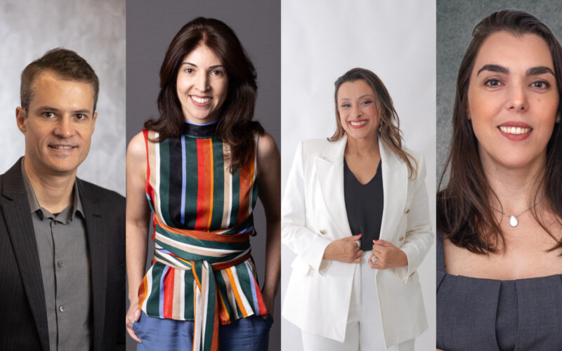 Os executivos da Coface: Diogo Machado, Mariangela Morenghi, Quedmar Camargo e Silvia Heidrich / Foto: Divulgação
