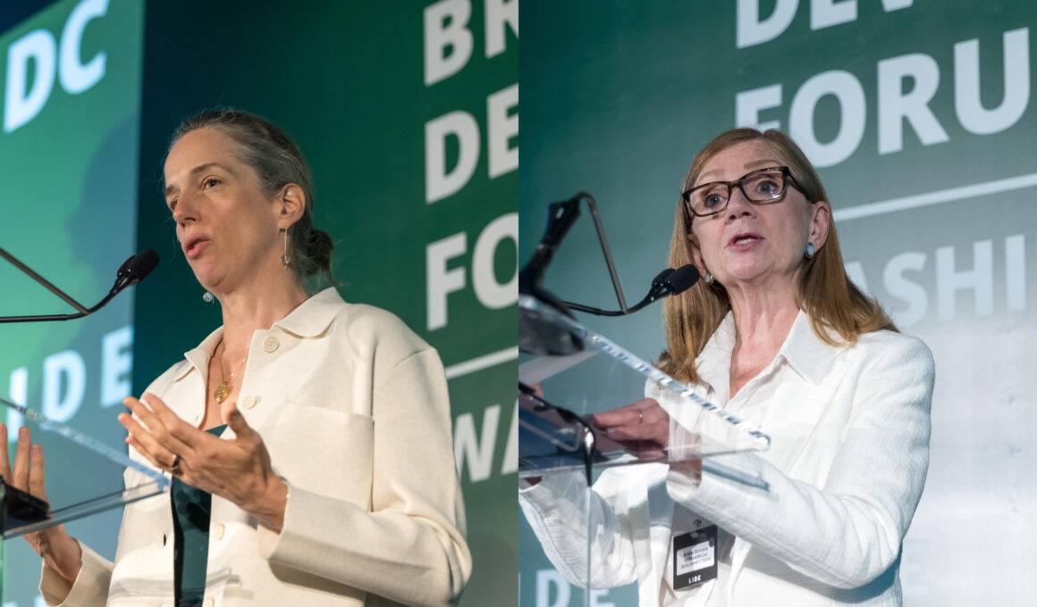 Annette Kilmer, diretora Brasil do BIDAnabel González, vice-presidente do BID - Banco Interamericano de Desenvolvimento. Will Volcov e Foto: Vanessa Carvalho