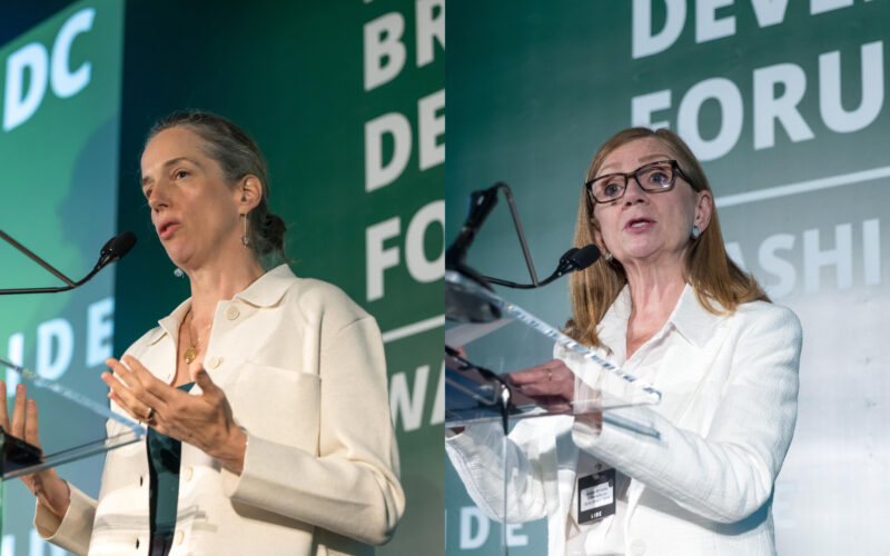 Annette Kilmer, diretora Brasil do BIDAnabel González, vice-presidente do BID - Banco Interamericano de Desenvolvimento. Will Volcov e Foto: Vanessa Carvalho