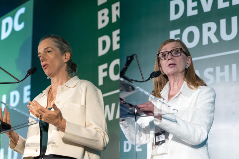 Annette Kilmer, diretora Brasil do BIDAnabel González, vice-presidente do BID - Banco Interamericano de Desenvolvimento. Will Volcov e Foto: Vanessa Carvalho