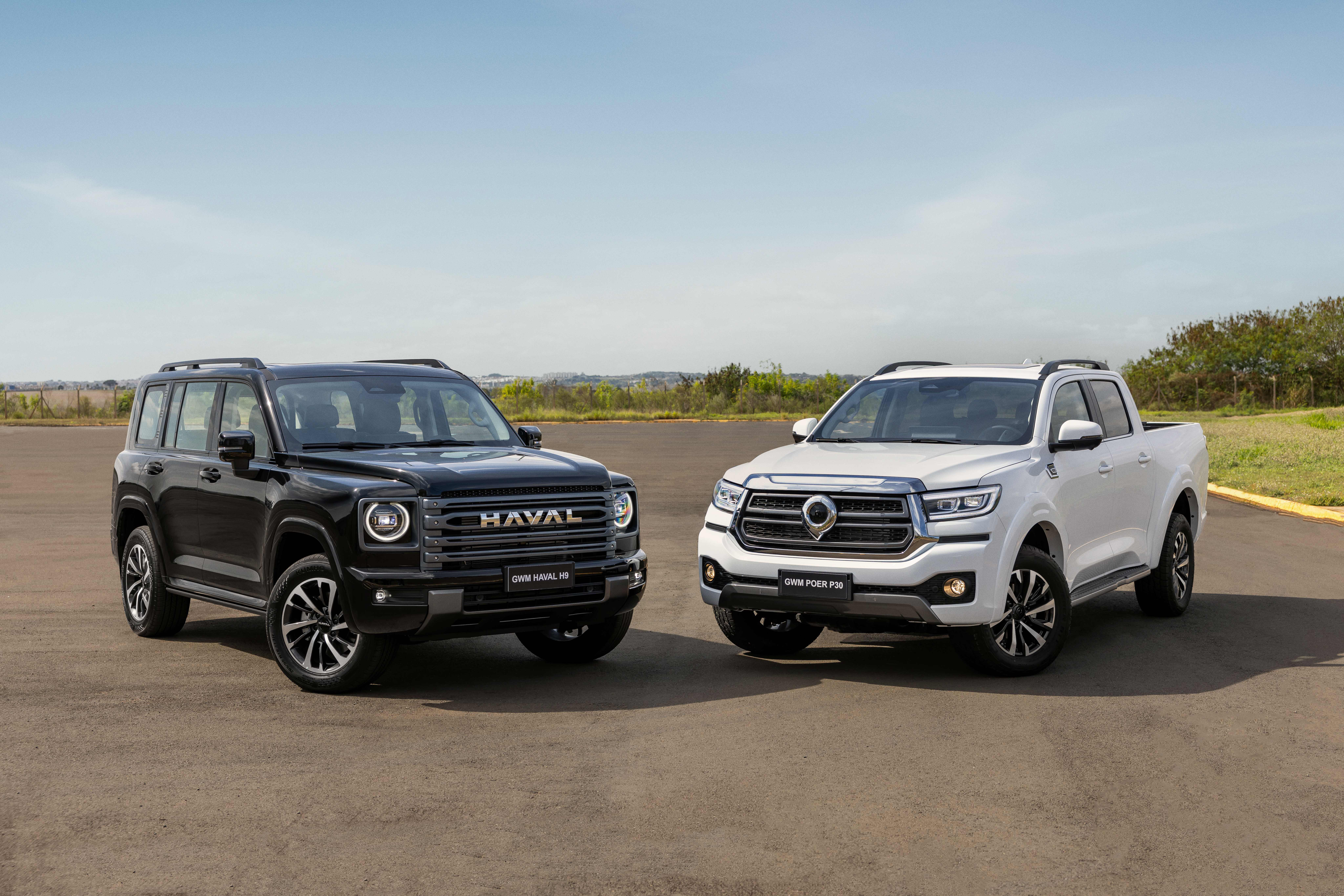 Haval H9 e Poer P30 Divulgação