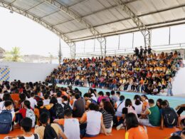 Escola de Fortaleza celebra entrega de quadra esportiva revitalizada com patrocínio da HDI Seguros / Foto: Divulgação