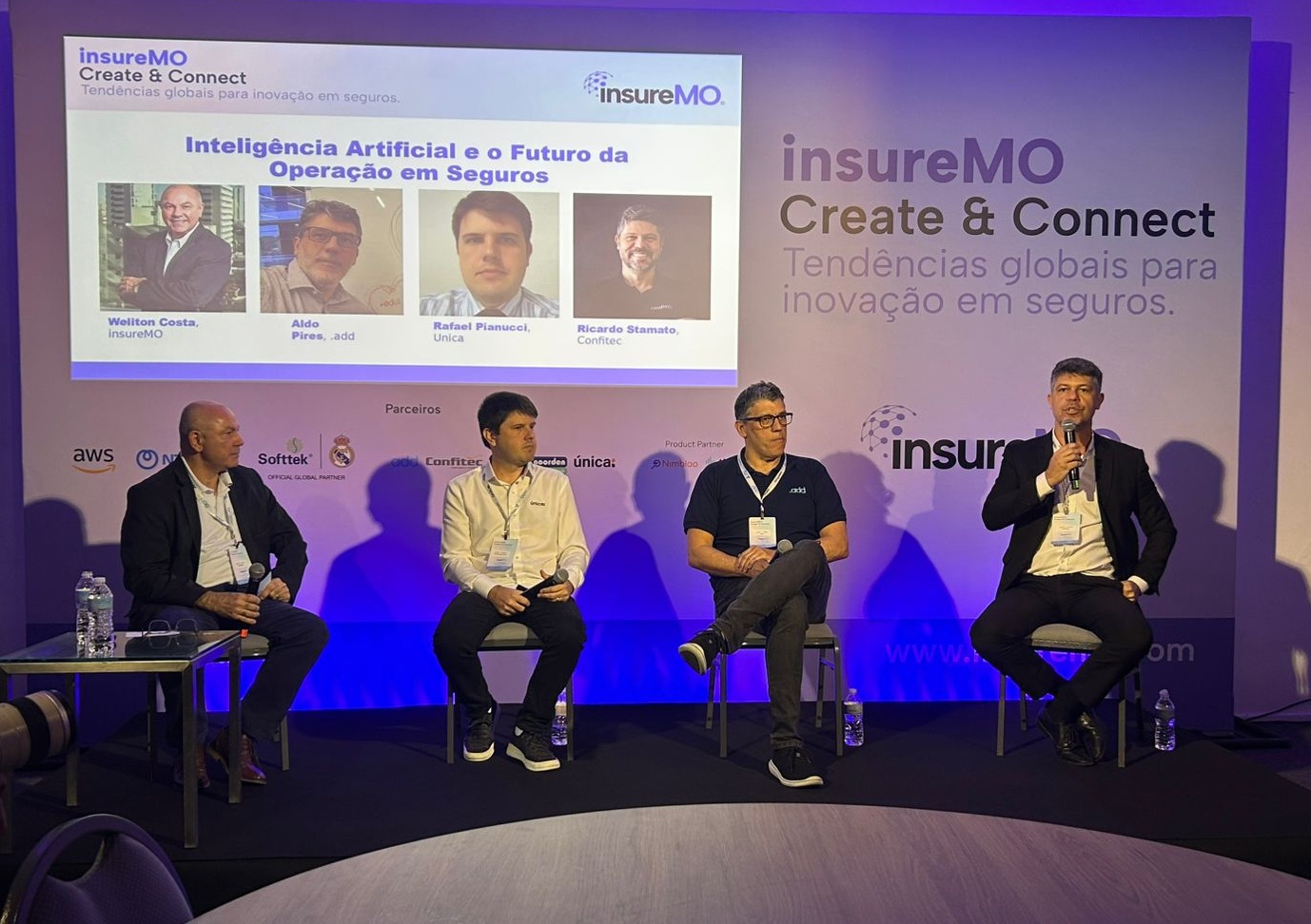 Painel "Inteligência Artificial e o Futuro da Operação em Seguros" / Foto: Universo do Seguro