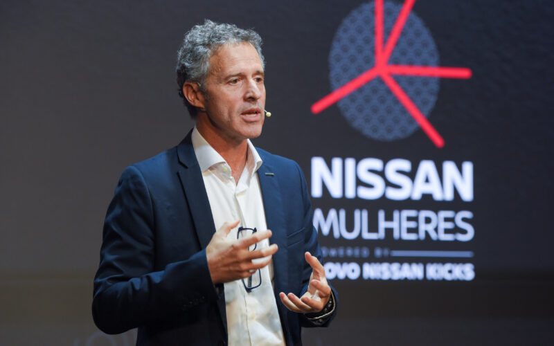 O presidente da Nissan do Brasil Gonzalo Ibarzábal durante o Nissan Mulheres 2025 Murilo Góes/Divulgação