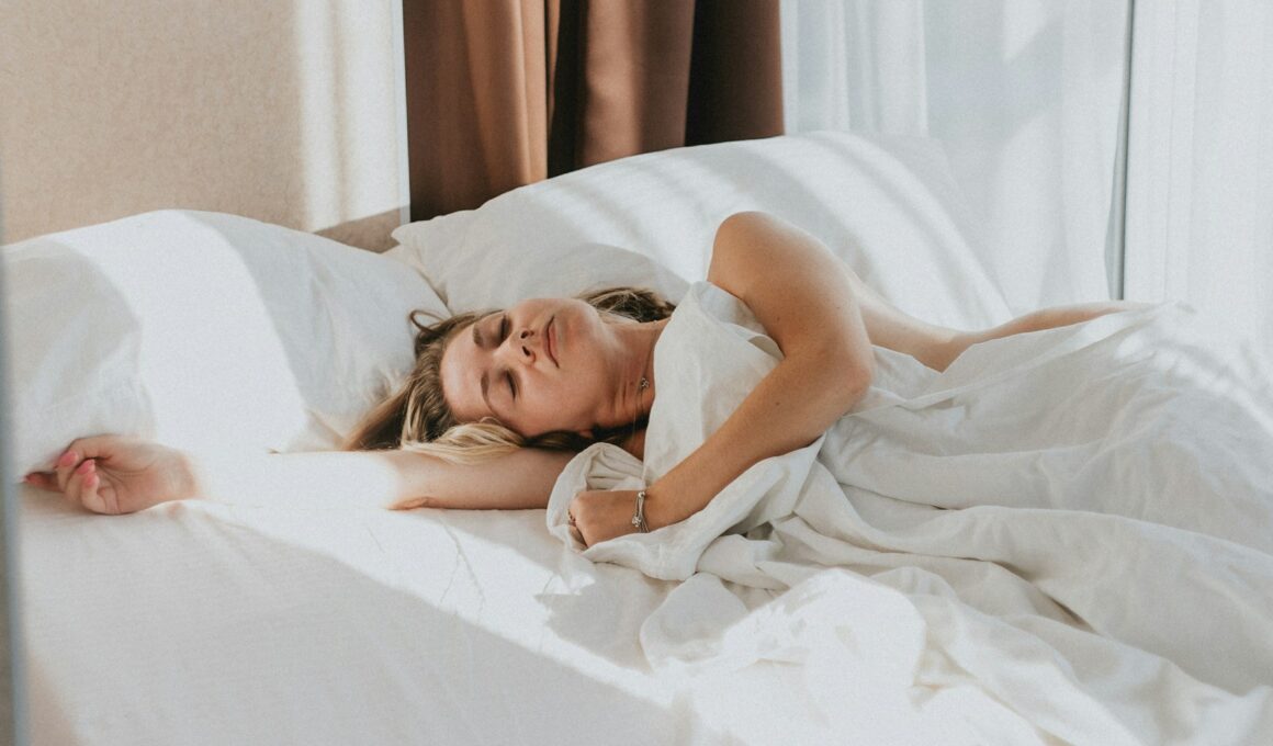 a person lying in a bed