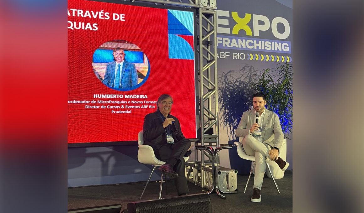 Humberto Madeira e Felipe Buranello na Expo Franchising ABF Rio