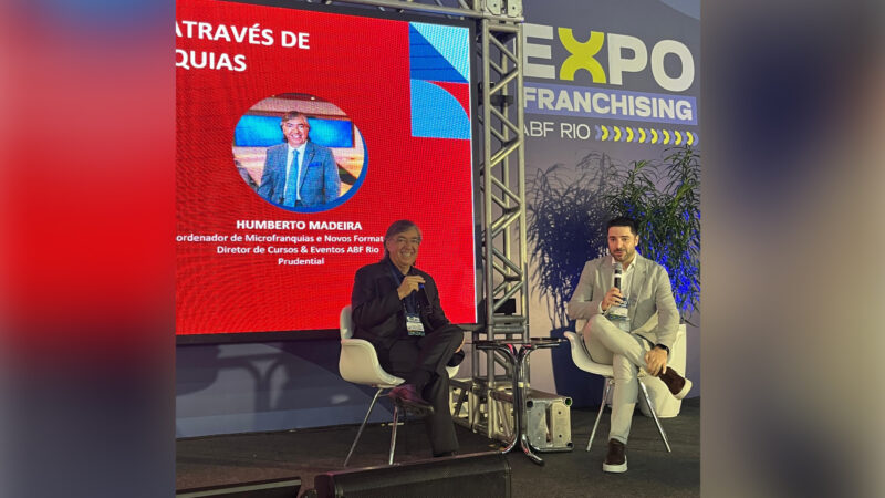 Humberto Madeira e Felipe Buranello na Expo Franchising ABF Rio
