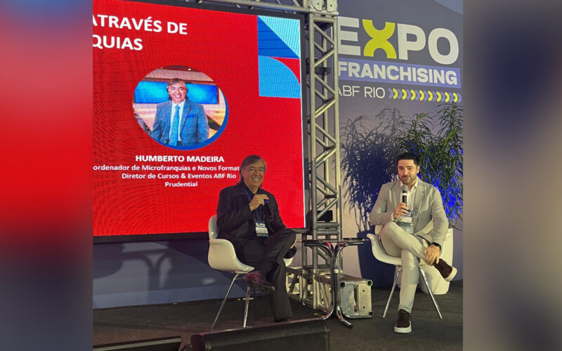 Humberto Madeira e Felipe Buranello na Expo Franchising ABF Rio