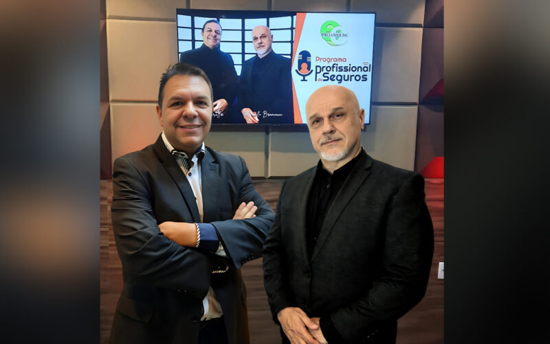 Fábio Sorolla e Marcello Brancacci apresentam o programa Profissional de Seguros/ Foto: Divulgação