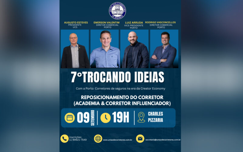 UCS realiza 7º Trocando Ideias 2025 com a Porto: corretores de seguros na era da Creator Economy / Divulgação