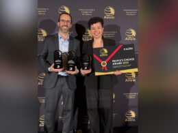Rafael Chanin e Lane Alves no Triple E Awards / Foto: Divulgação