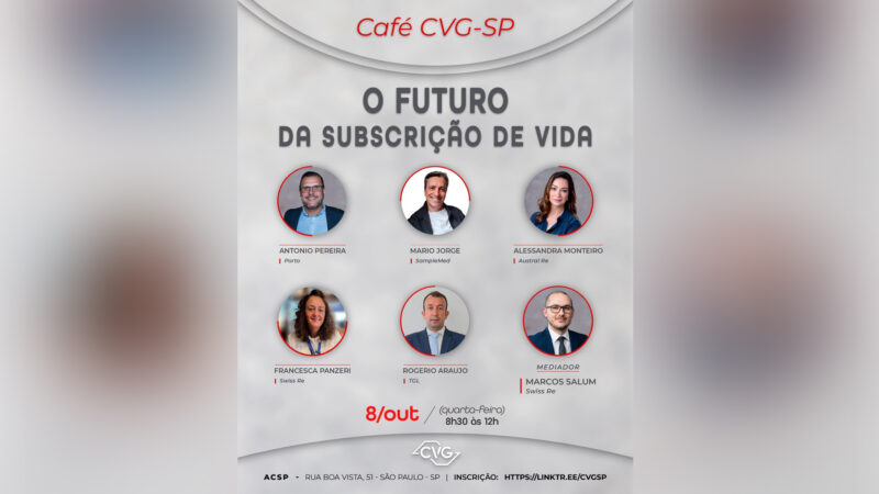 Café CVG-SP debaterá “O Futuro da Subscrição de Vida” / Divulgação
