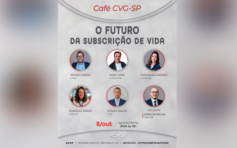Café CVG-SP debaterá “O Futuro da Subscrição de Vida” / Divulgação