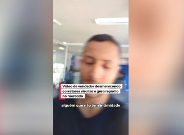 Vídeo de vendedor desmerecendo corretores viraliza e gera repúdio no mercado / Reprodução