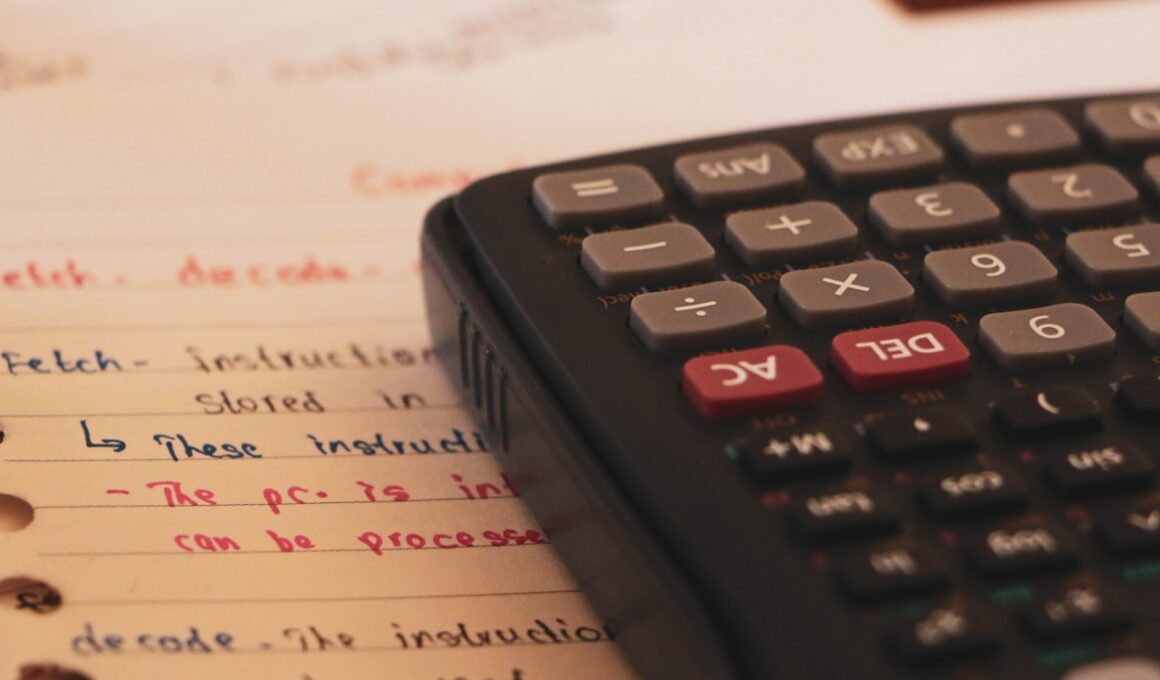 a calculator sitting on top of a piece of paper