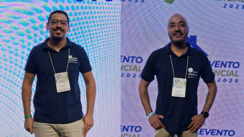 Cleber da Silva Sant’ana, coordenador de Treinamento da Europ Assistance Brasil; Douglas Rogério Fernandes dos Santos, coordenador da Rede de Prestadores da EABR / Foto: Divulgação