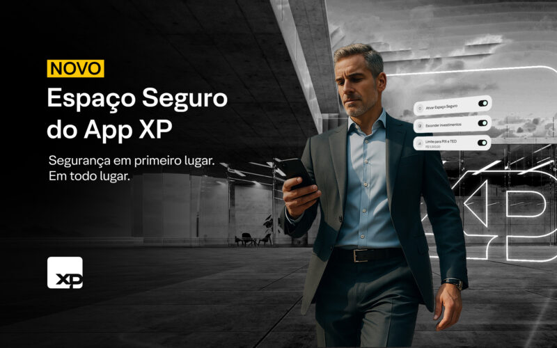XP lança "Espaço Seguro", nova funcionalidade do aplicativo que reforça a segurança em investimentos e transações / Divulgação