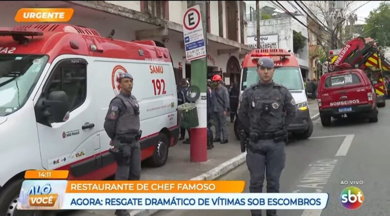 Tragédia expõe riscos em restaurantes e a importância dos seguros para estabelecimentos / Reprodução / SBT