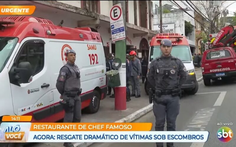 Tragédia expõe riscos em restaurantes e a importância dos seguros para estabelecimentos / Reprodução / SBT