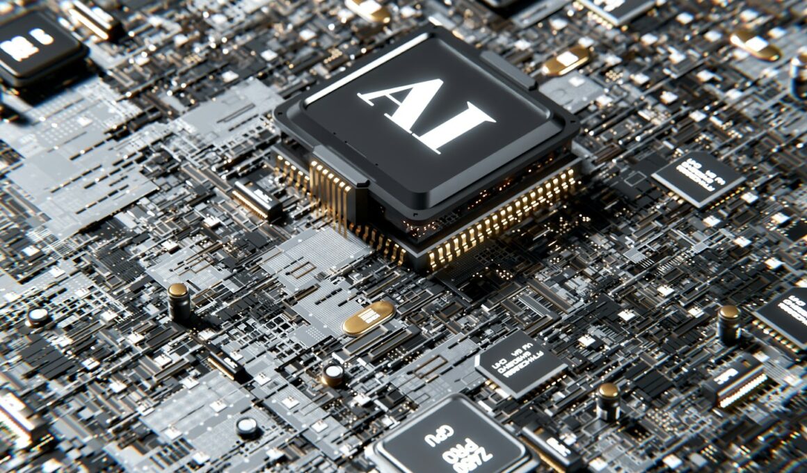 a computer chip with the letter a on top of it