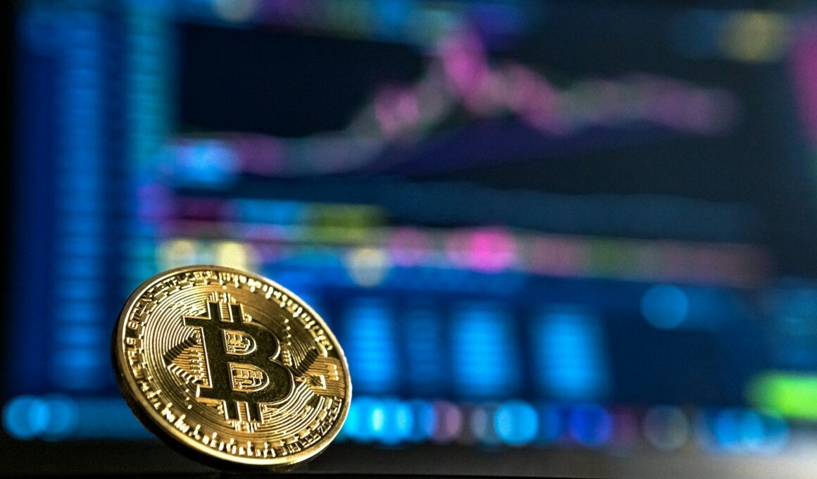gold-colored Bitcoin